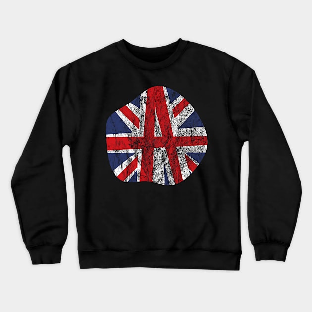 UK Anarchy (distressed) Crewneck Sweatshirt by Doc Multiverse Designs